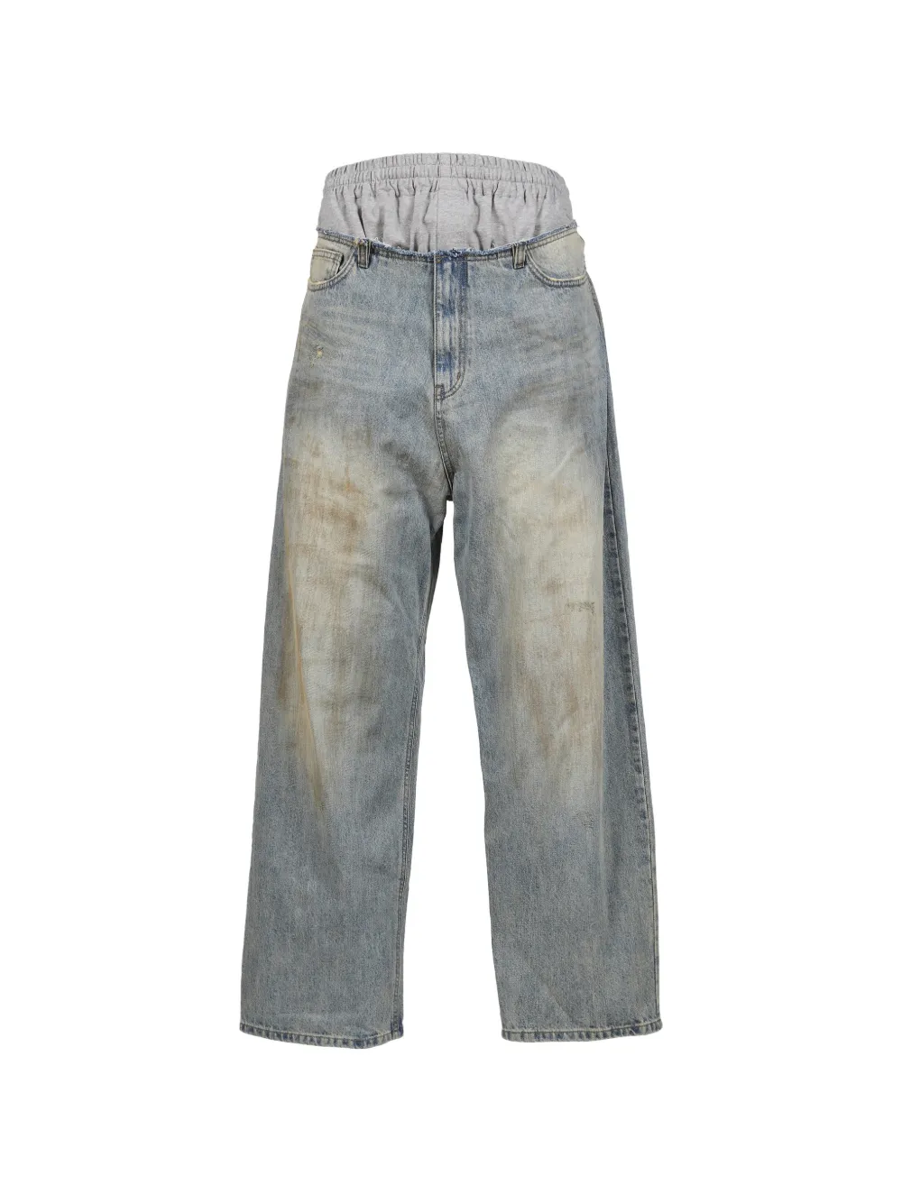 We11 Done Distressed-effect Jeans In Blue