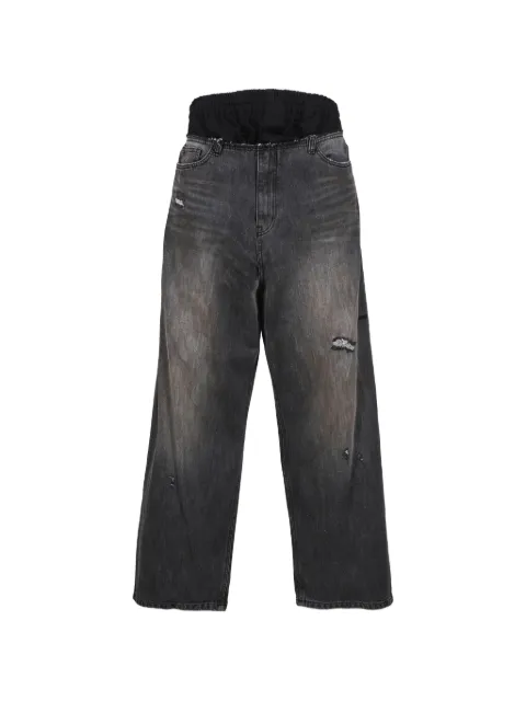 We11done distressed-effect jeans