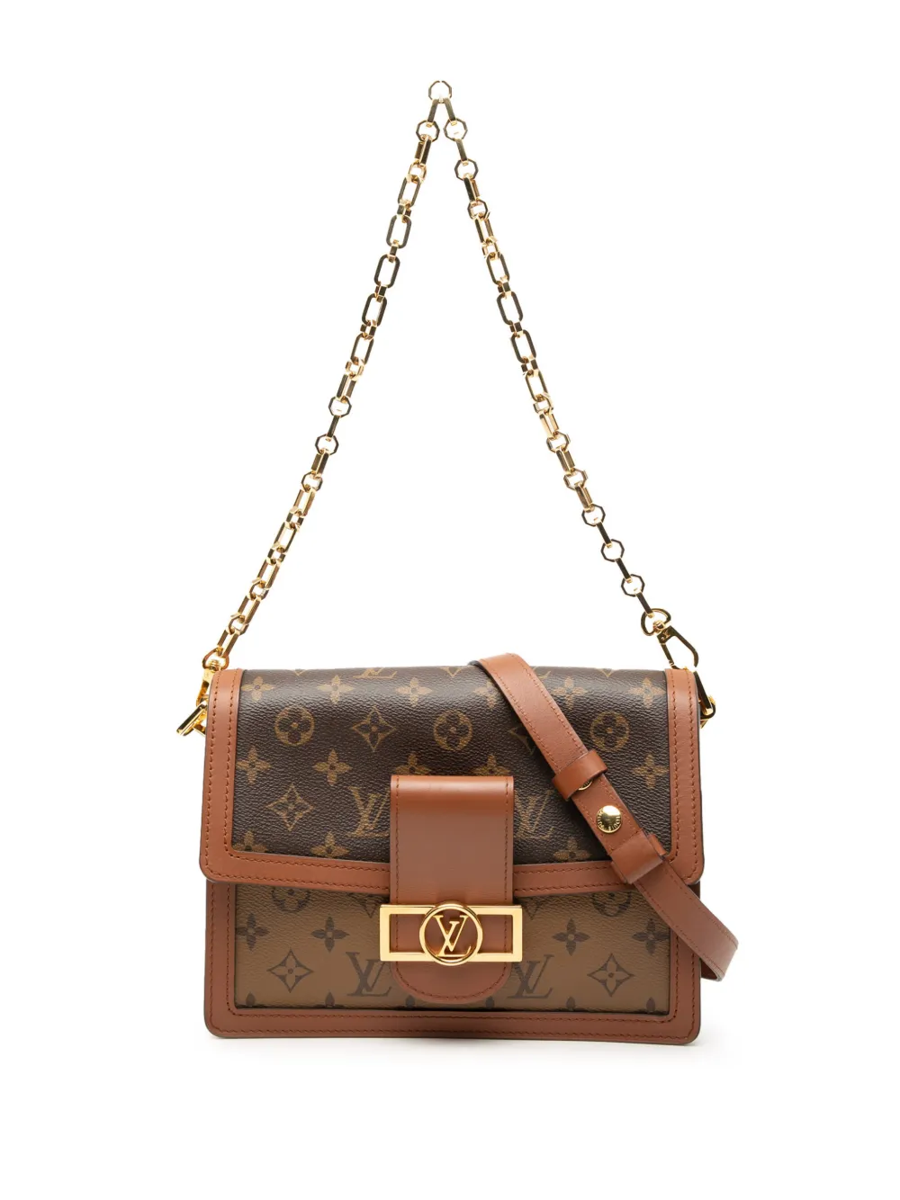 Louis Vuitton Pre-Owned 2020 Monogram Reverse Dauphine MM satchel - Marrone
