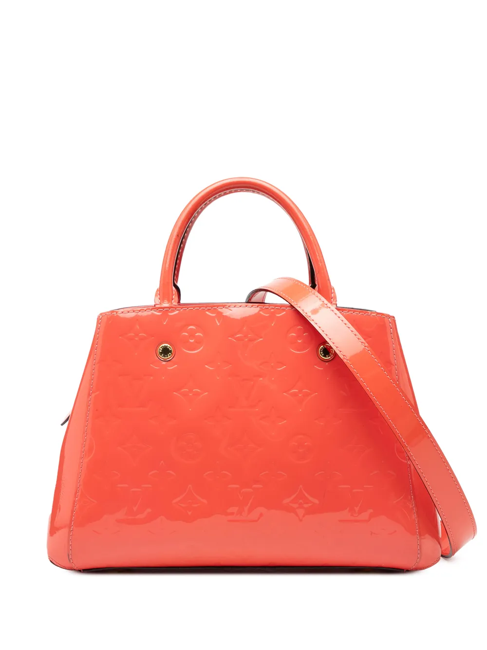 Louis Vuitton Pre-Owned 2015 Monogram Vernis Montaigne BB satchel - Arancione