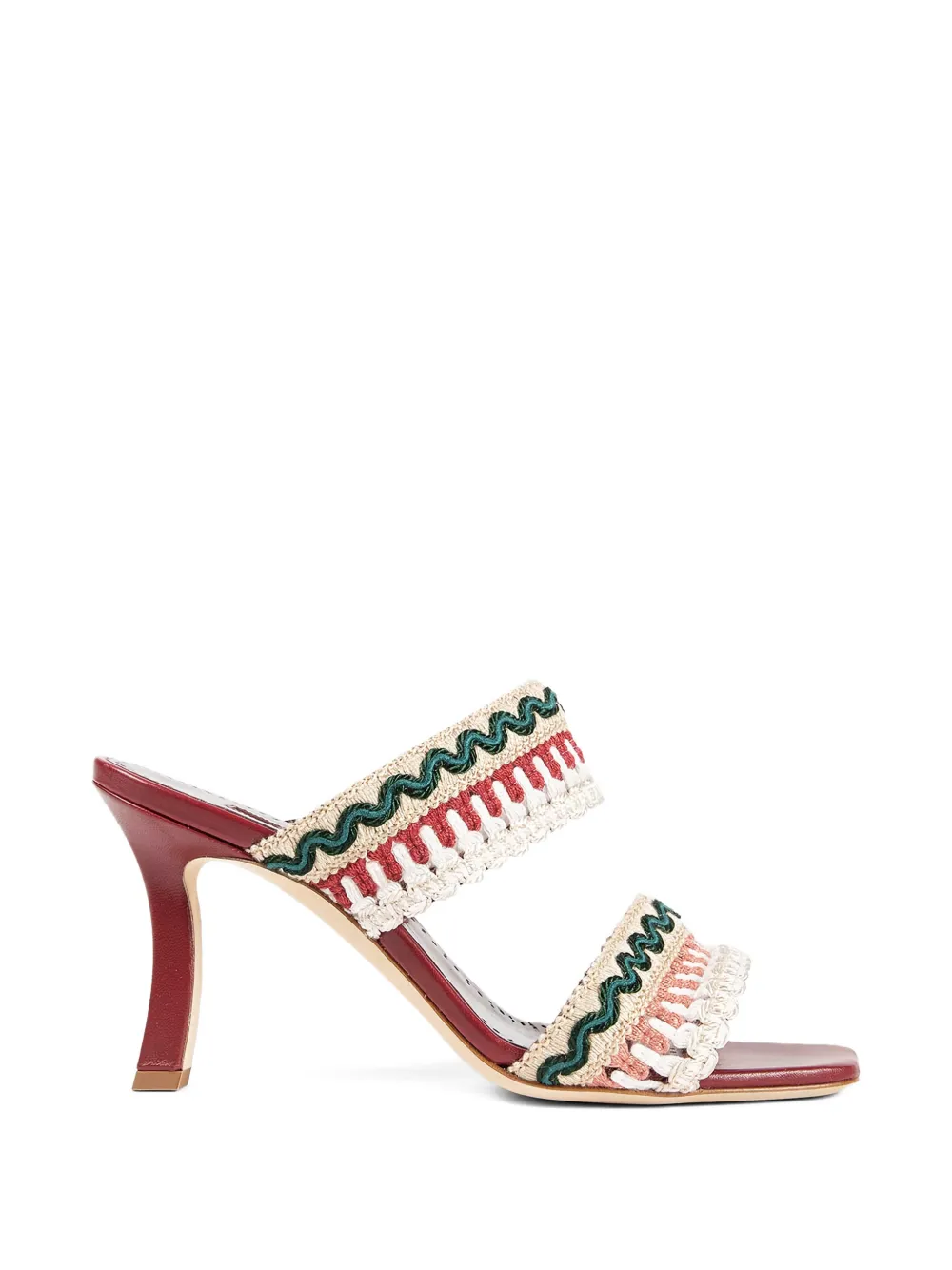 Manolo Blahnik Mabecomu woven sandals - Rosso