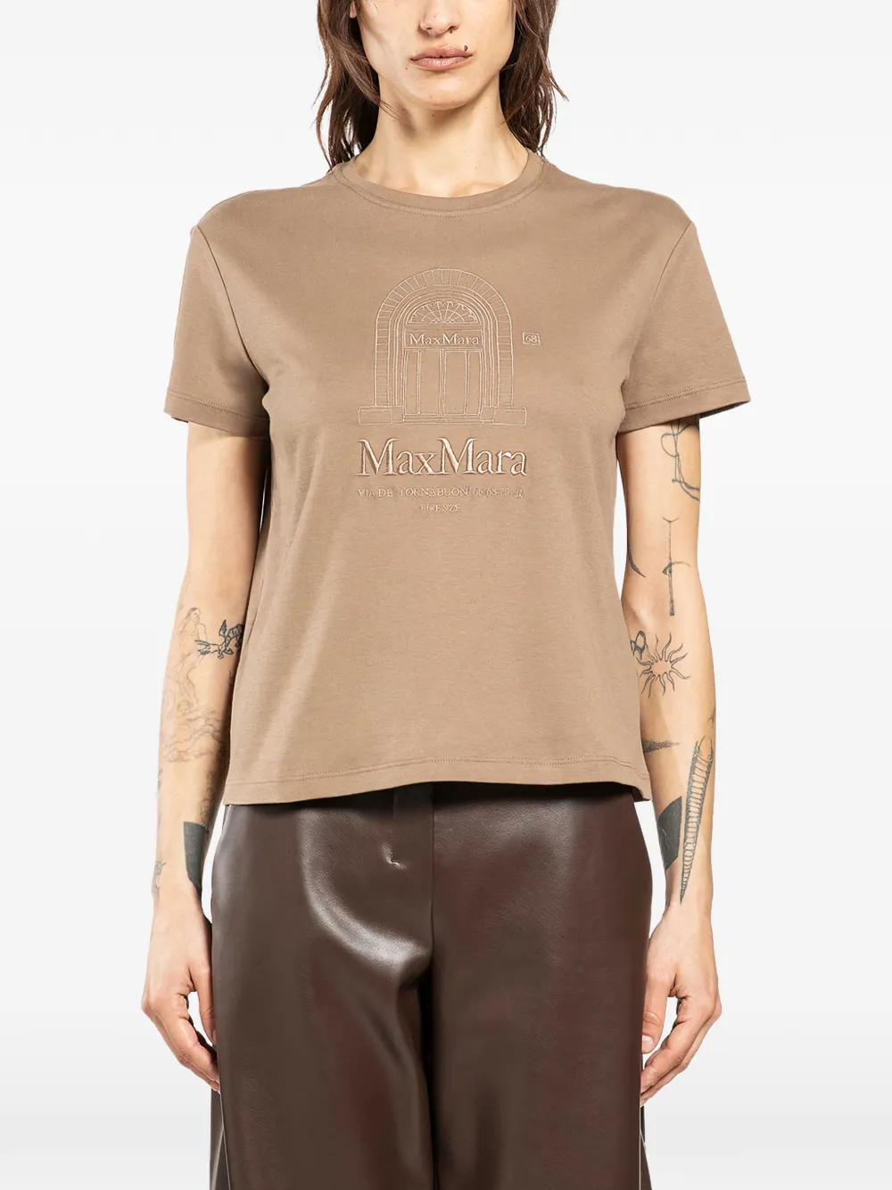 'S Max Mara bella graphic T-shirt - Marrone