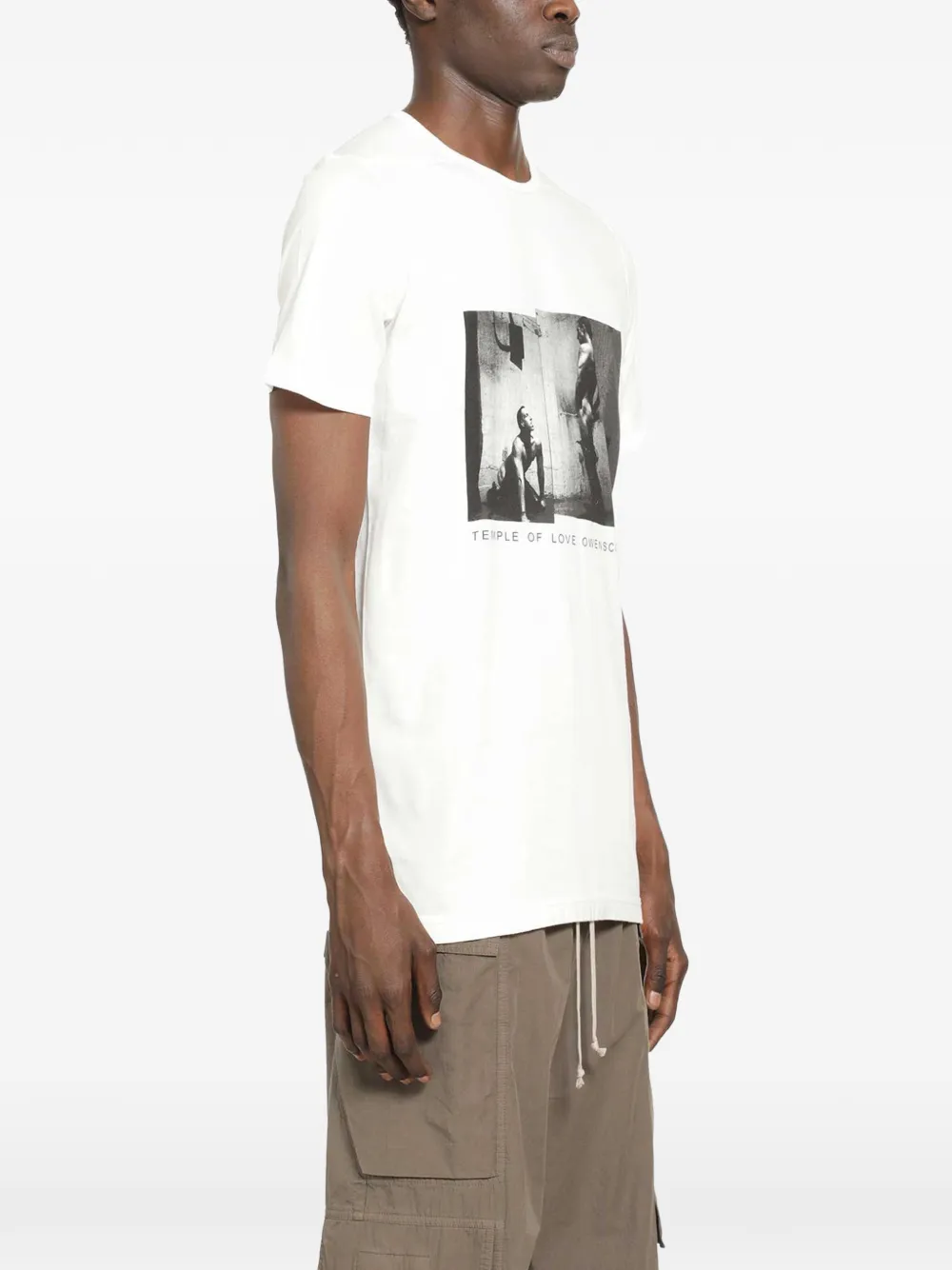 Rick Owens DRKSHDW T-shirt met grafische print Wit