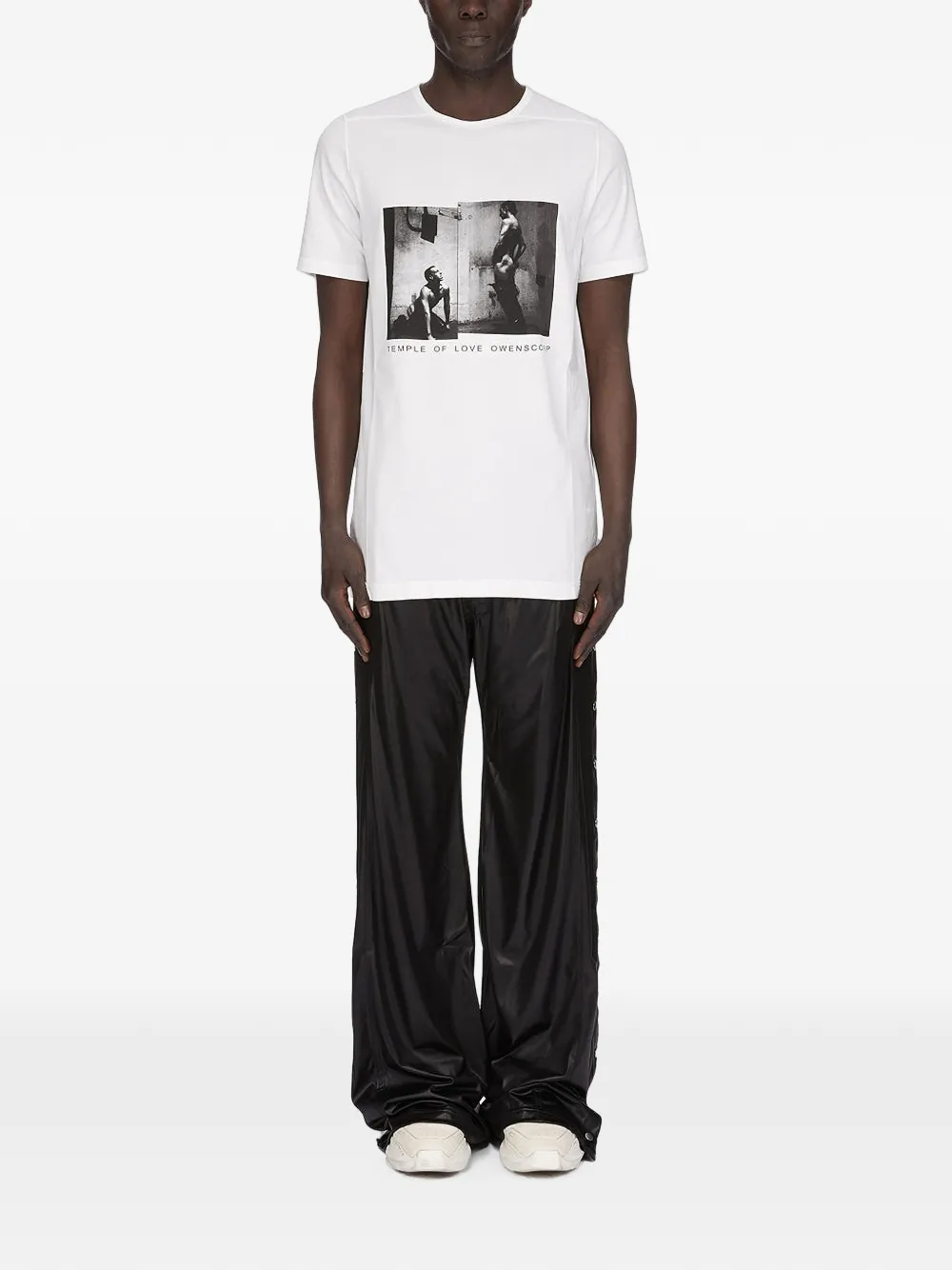 Rick Owens DRKSHDW T-shirt met grafische print Wit