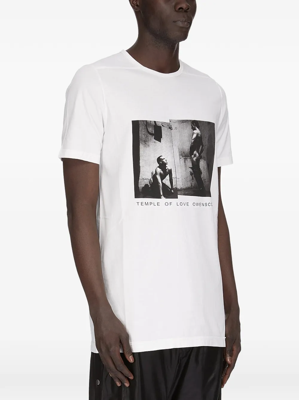 Rick Owens DRKSHDW T-shirt met grafische print Wit
