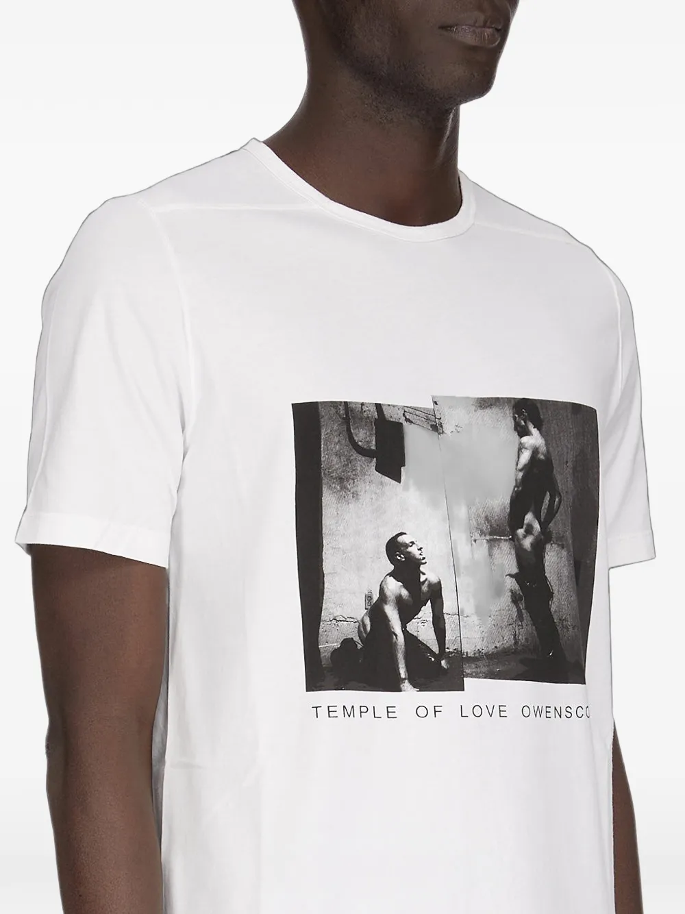 Rick Owens DRKSHDW T-shirt met grafische print Wit