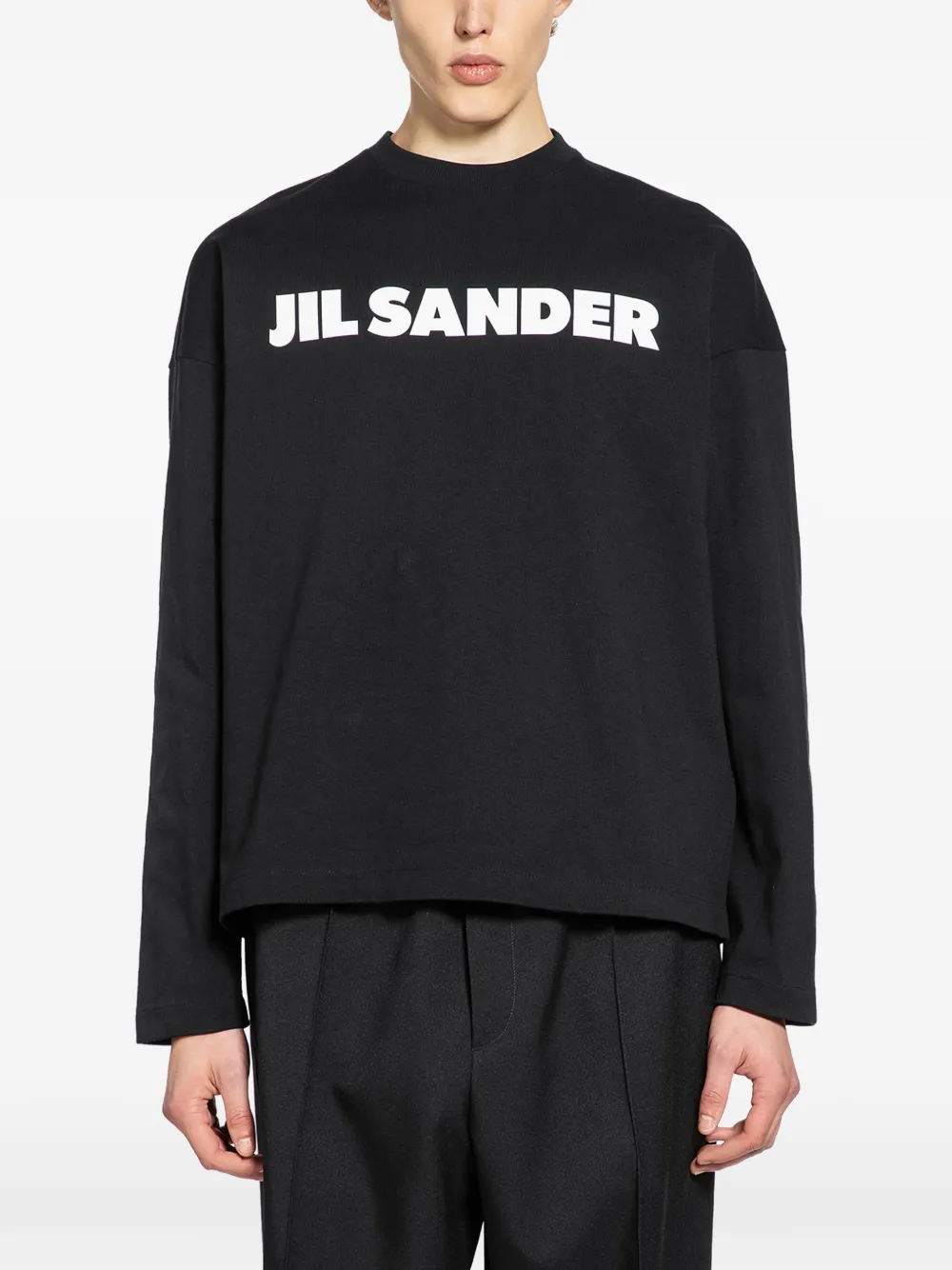 Jil Sander CN long-sleeve T-shirt - Nero