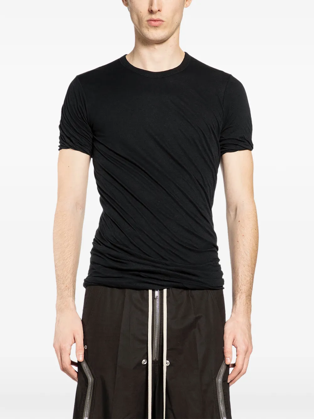 Rick Owens double SS T-shirt - Nero