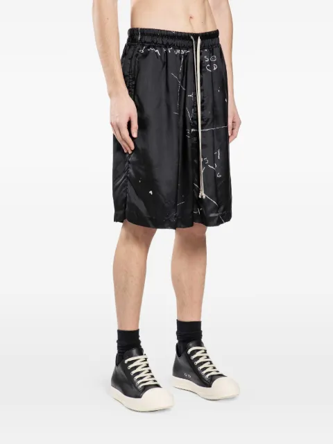 Rick Owens Cargobela printed shorts