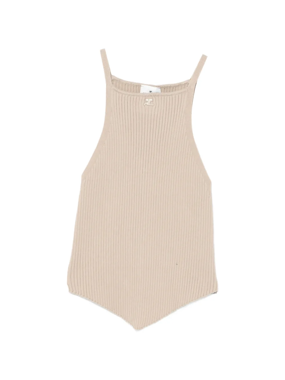 Courrèges Canotta a coste - Toni neutri