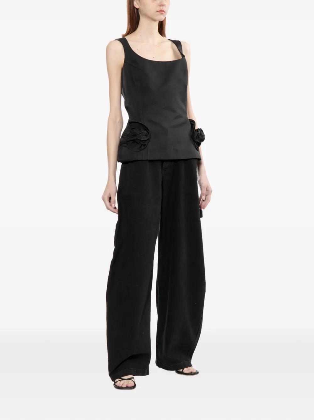 Sculptural Floral Top