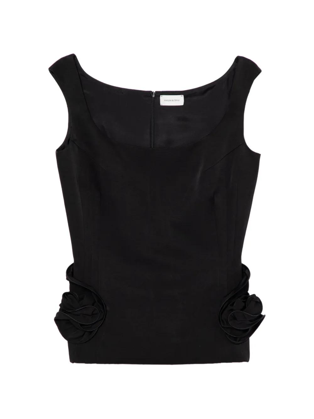 Magda Butrym Top a fiori - Nero