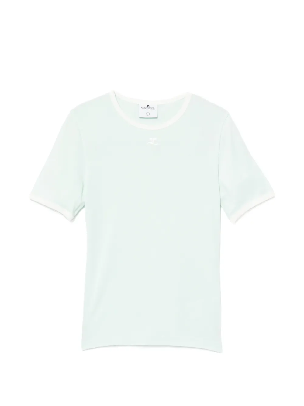 Courrèges T-shirt girocollo - Verde