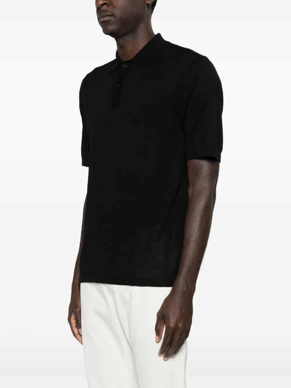  Samsoe Samsoe Buttoned Polo Shirt - Black 