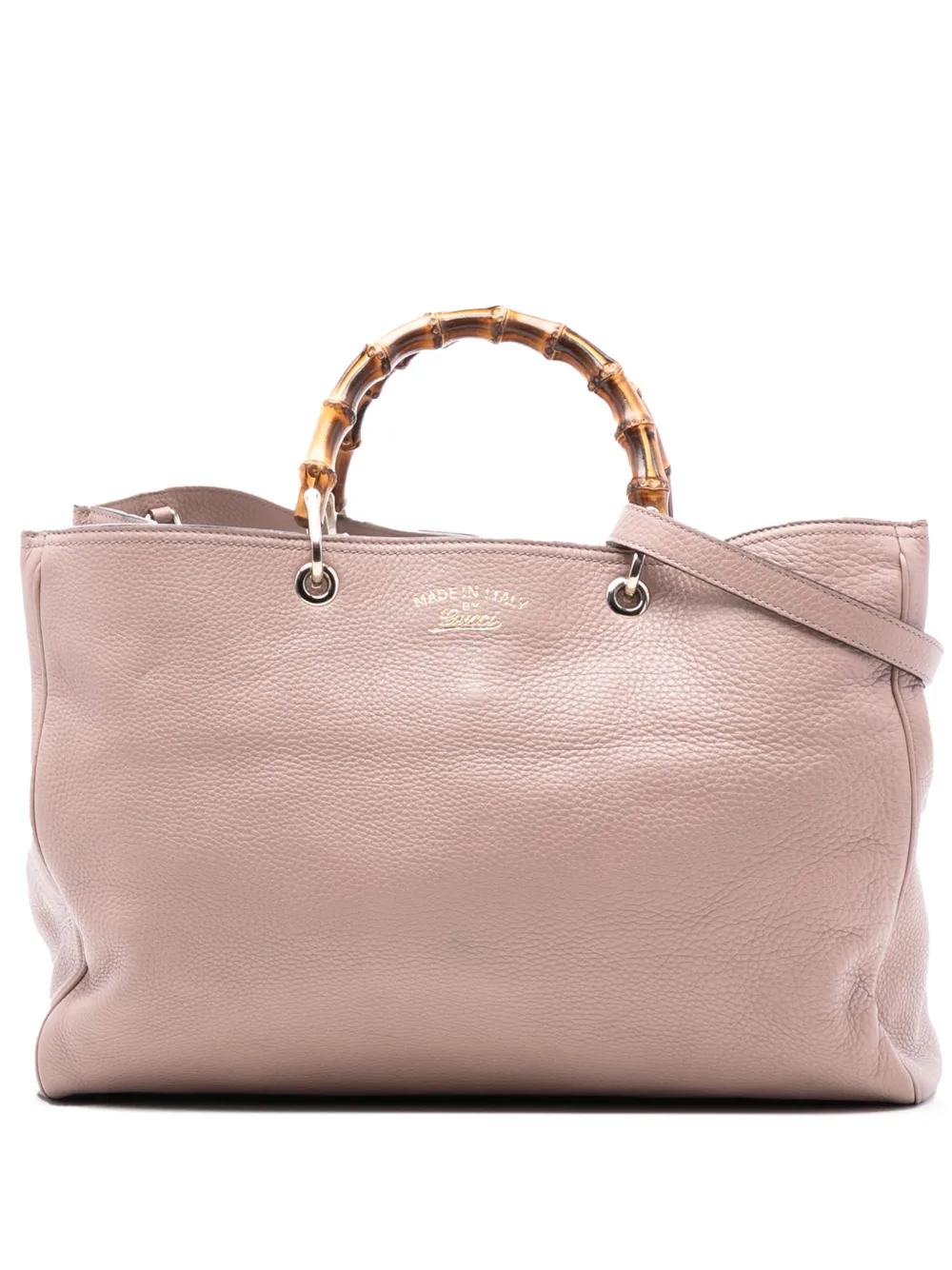 Gucci Pre-Owned 2016-2025 Large Calfskin Bamboo Shopper satchel - Rosa