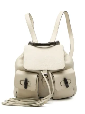 Gucci Pre-Owned 2000-2015 Leather Bamboo Tassel Backpack  display picture 3
