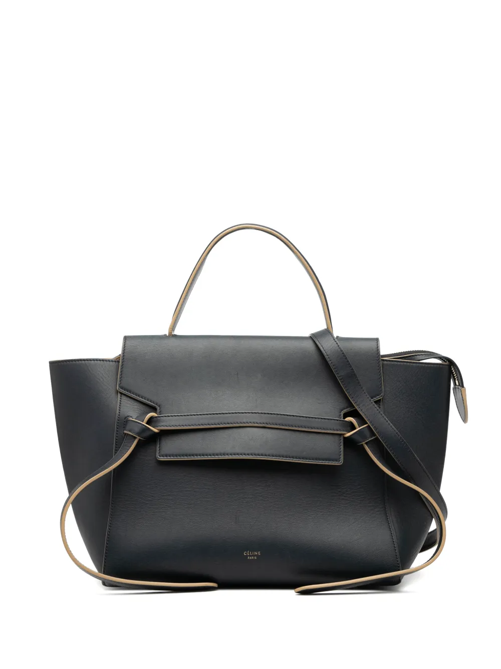 Celine Pre-Owned 2016 Mini Palmelato Calfskin Belt Bag satchel - Nero