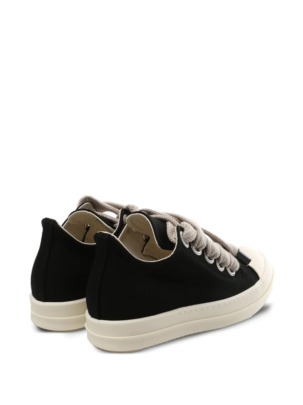 Rick Owens DRKSHDW canvas toe-cap sneakers Zwart
