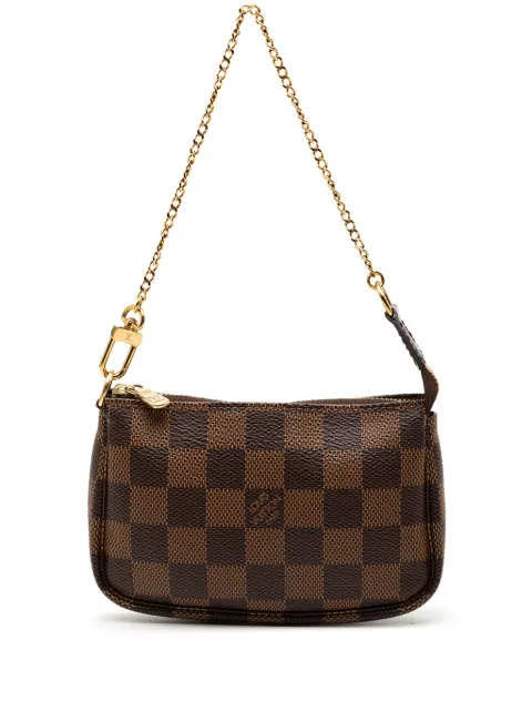 Louis Vuitton Pre-Owned bolsa de mano Damier Ebene Pochette Accessoires pequeña 2019