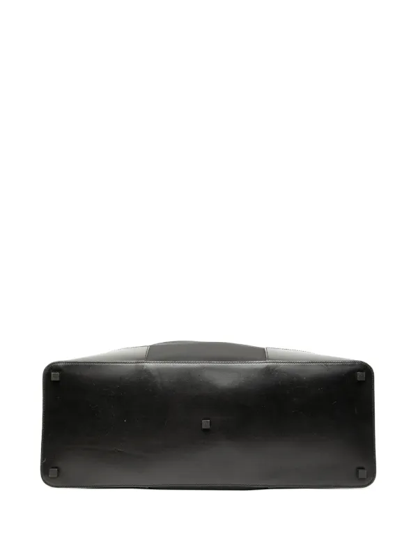 GUCCI ショルダーバッグ レザー ナイロン ロゴプレート　ブラック Gucci Pre-Owned 2000-2015 ナイロン ショルダーバッグ | ブラック
