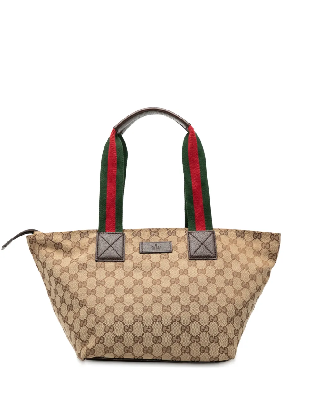 Gucci Pre-Owned 2000-2015 GG Canvas Web tote bag - Marrone