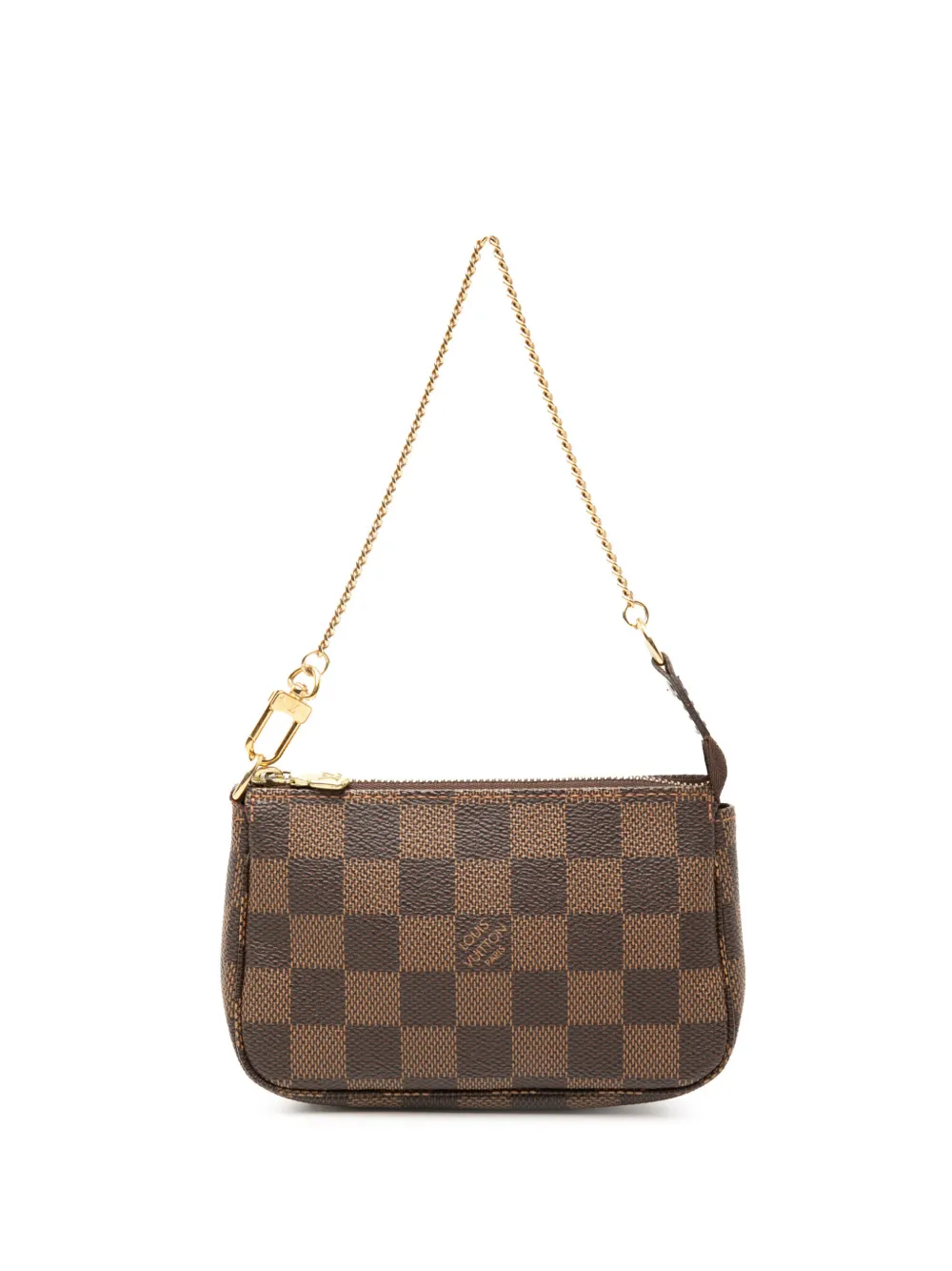 Louis Vuitton Pre-Owned 2011 Damier Ebene Mini Pochette Accessoires handbag - Marrone