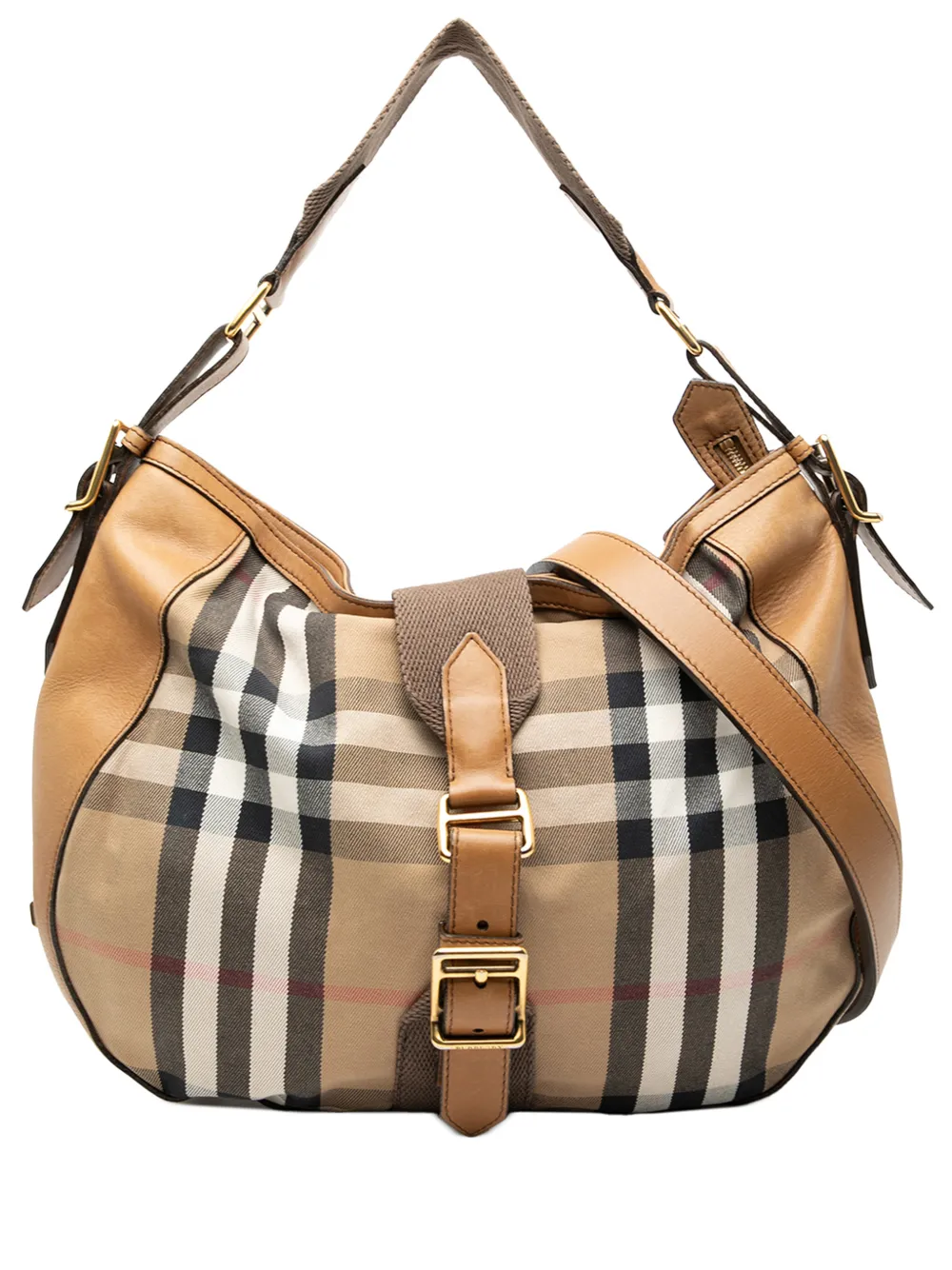 Burberry Pre-Owned Borsa passepartout Ashwood media in tela House Check 2000-2017 - Marrone