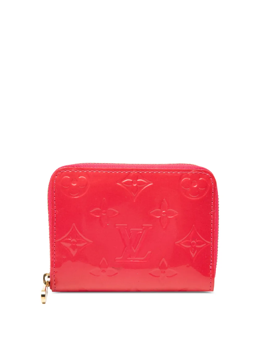 Louis Vuitton Pre-Owned 2009 Monogram Vernis Zippy Purse coin pouch - Rosso