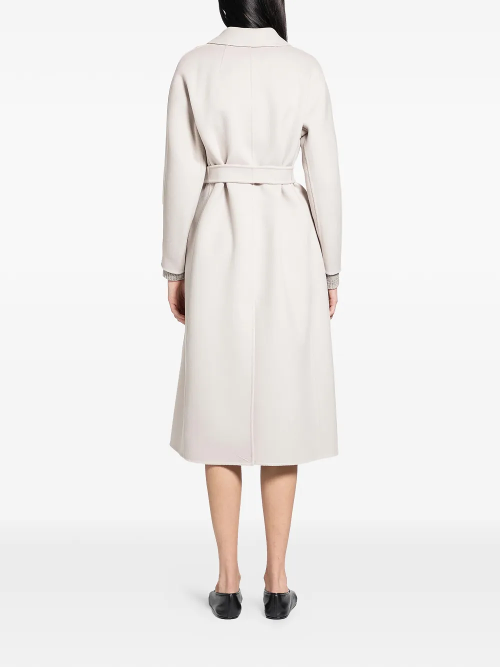  's Max Mara Flared Wool Coat - Neutrals 