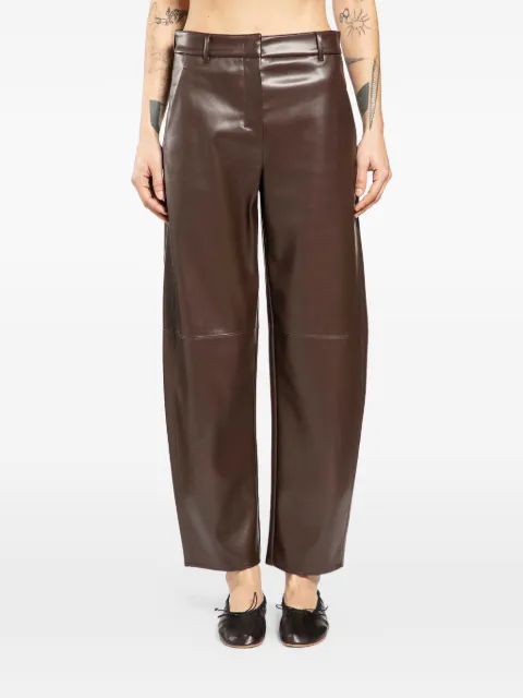'S Max Mara faux-leather trousers