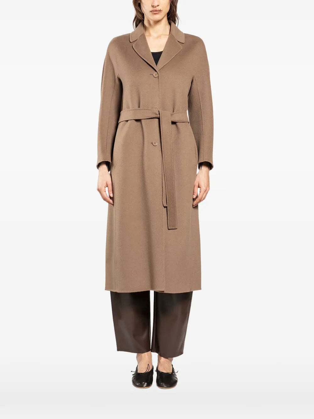 'S Max Mara flared coat - Marrone