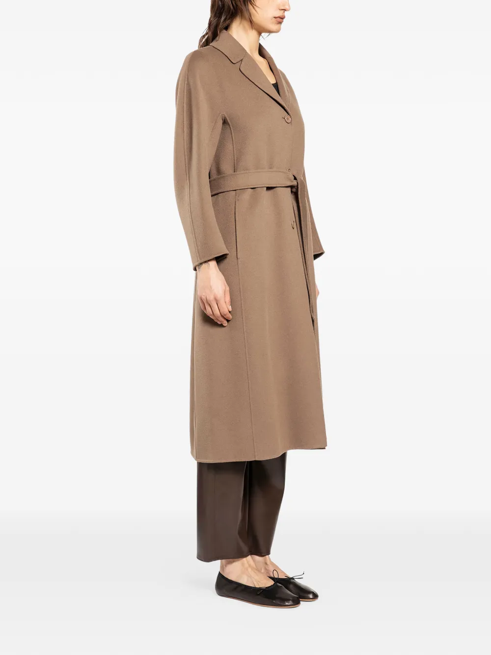  's Max Mara Flared Coat - Brown 