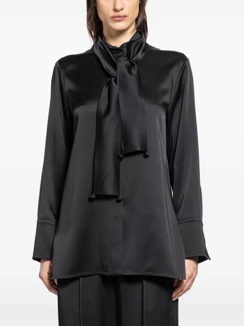 Jil Sander 132 tie-neck satin blouse