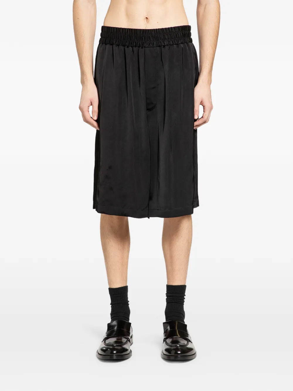 Jil Sander elasticated trouser shorts - Nero