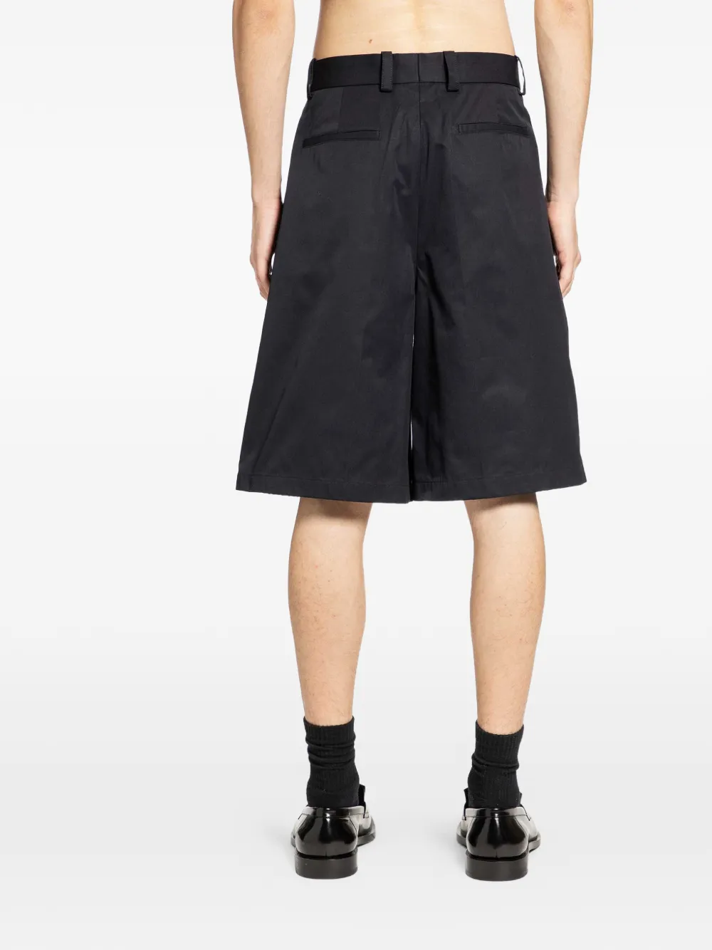  Jil Sander Belt Shorts - Black 