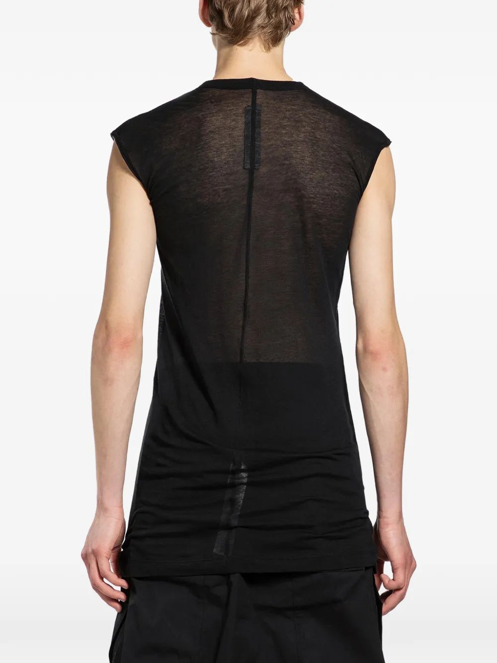 Rick Owens Mouwloos T-shirt met V-hals Zwart