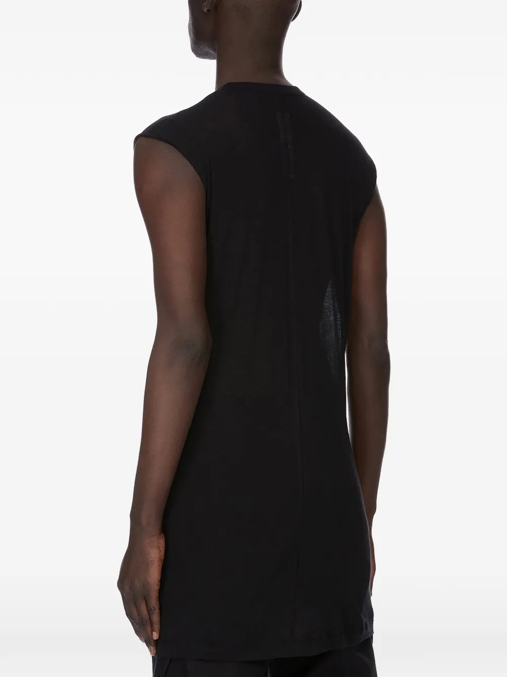 Rick Owens Mouwloos T-shirt met V-hals Zwart