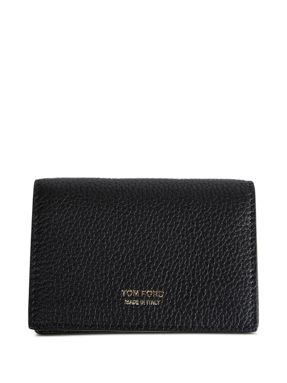 TOM FORD grained leather card holder - Nero