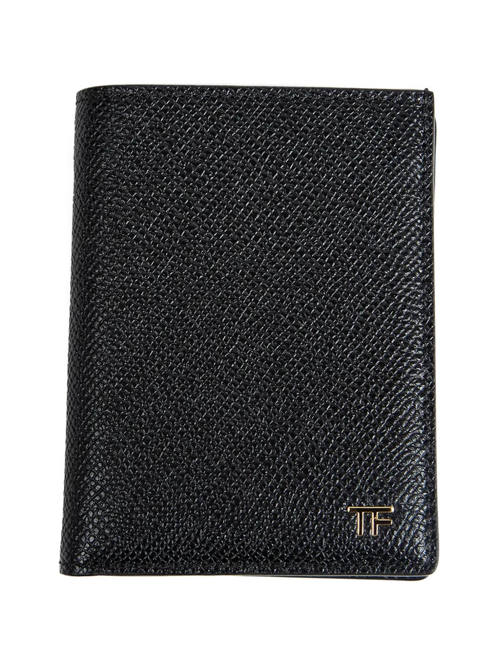 TOM FORD small folding leather cardholder - Nero