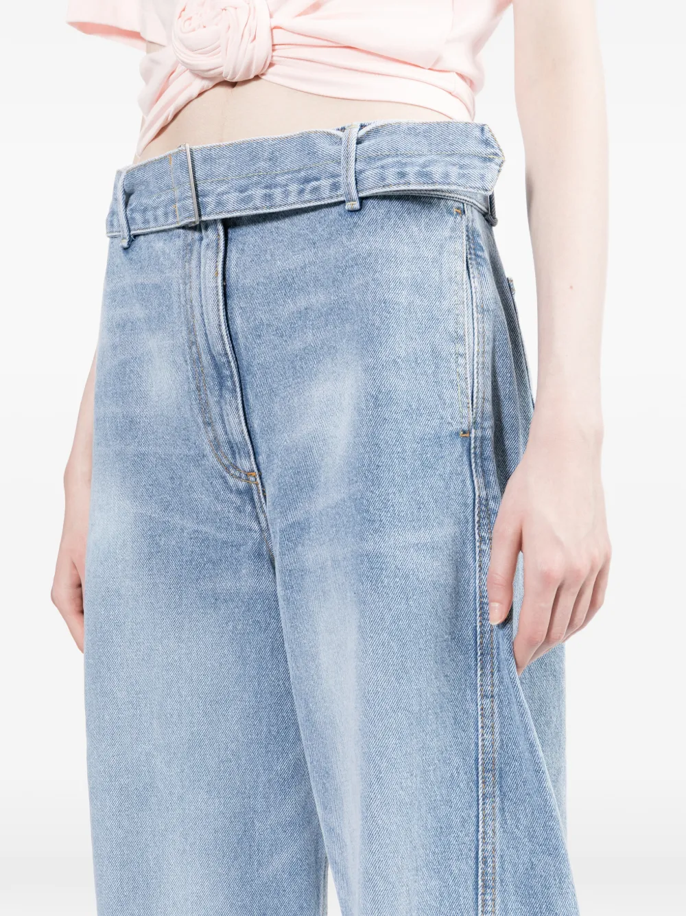 Magda Butrym Jeans met ceintuur Blauw