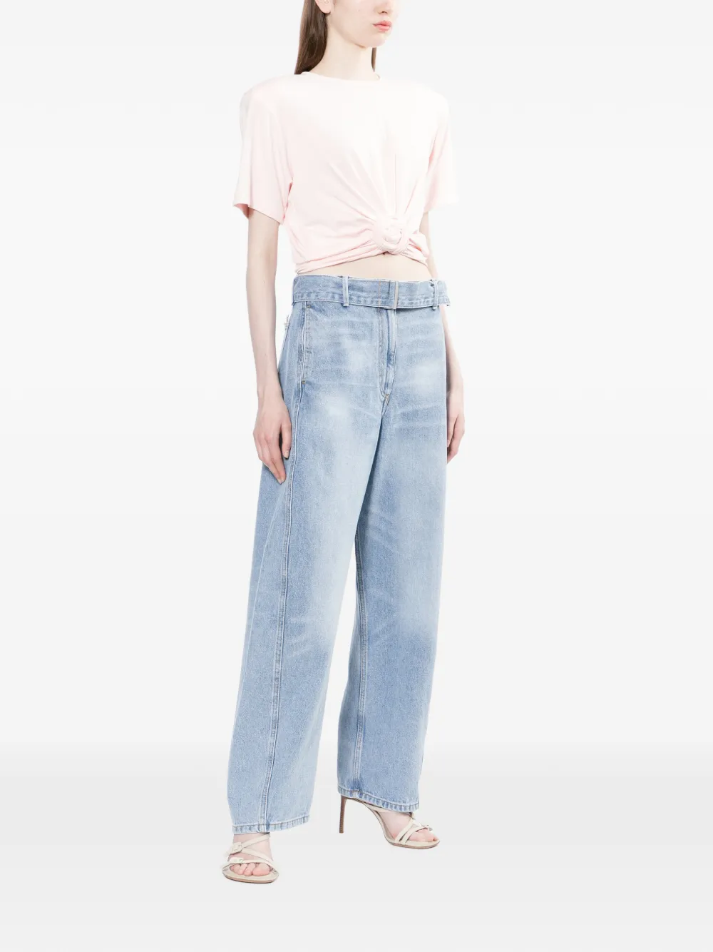 Magda Butrym Jeans met ceintuur Blauw