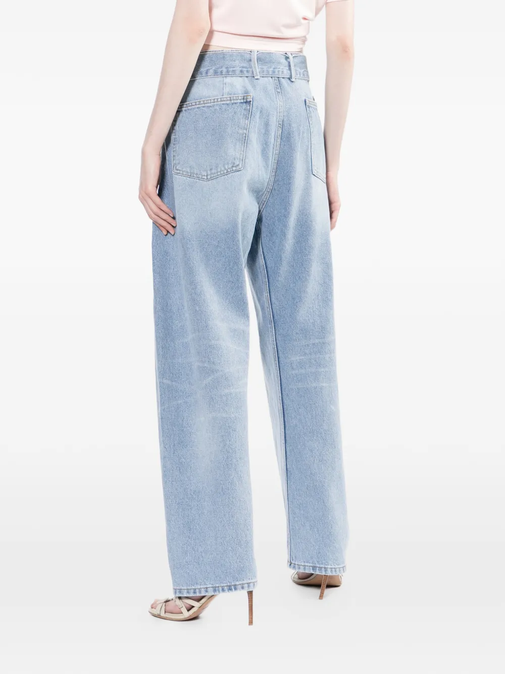 Magda Butrym Jeans met ceintuur Blauw