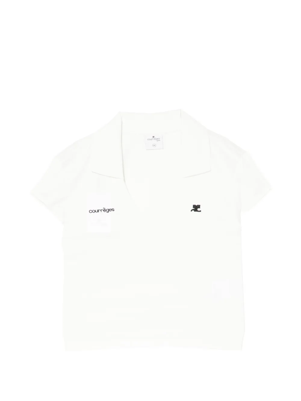 Courrèges T-shirt con logo - Bianco