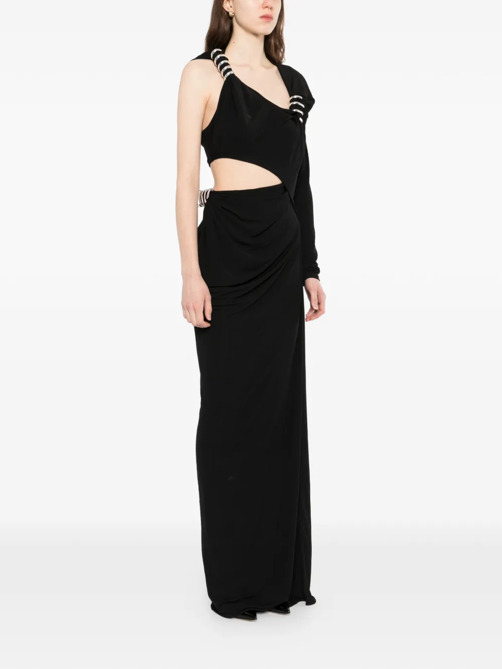 Christopher Esber Torso maxi-jurk Zwart