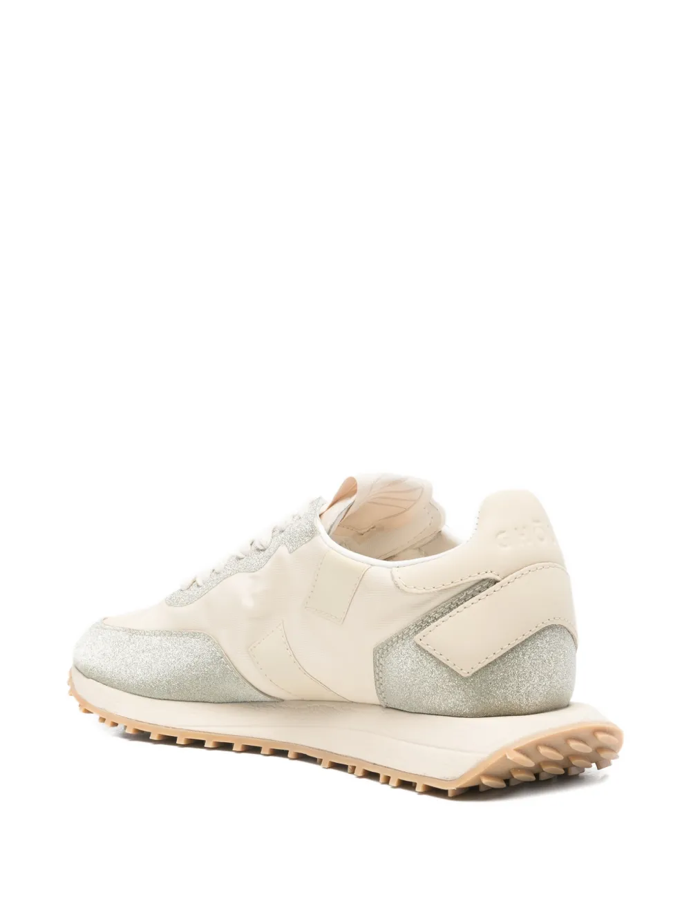 GHŌUD Rush sneakers met glitterdetail Beige