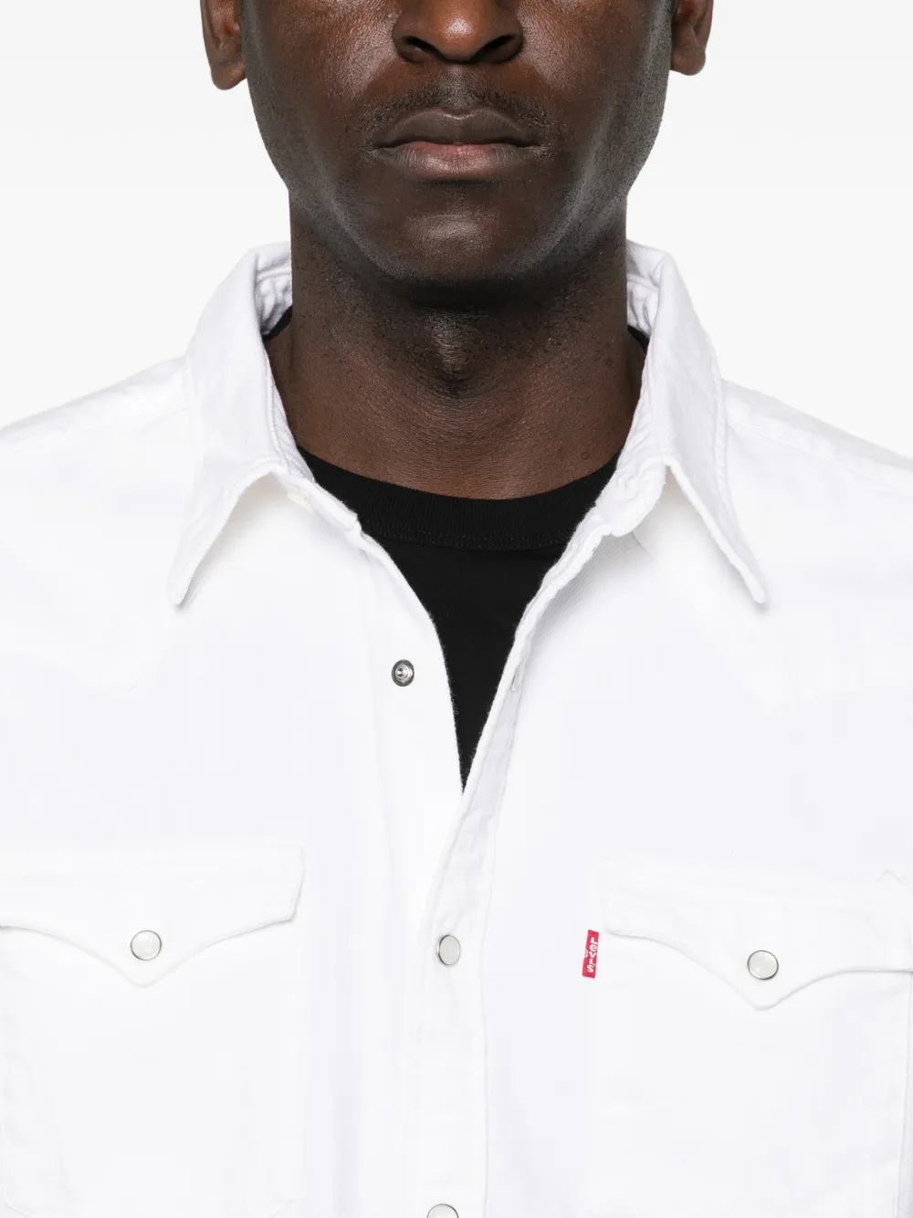 Levi's Barstow shirtjack met lange mouwen Wit