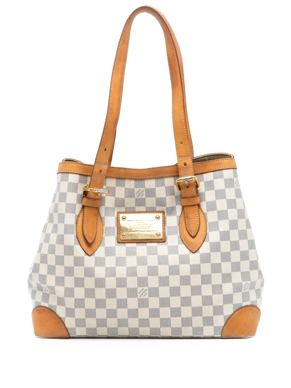 Louis Vuitton Pre-Owned 2010 Damier Azur Hampstead MM tote bag - Bianco