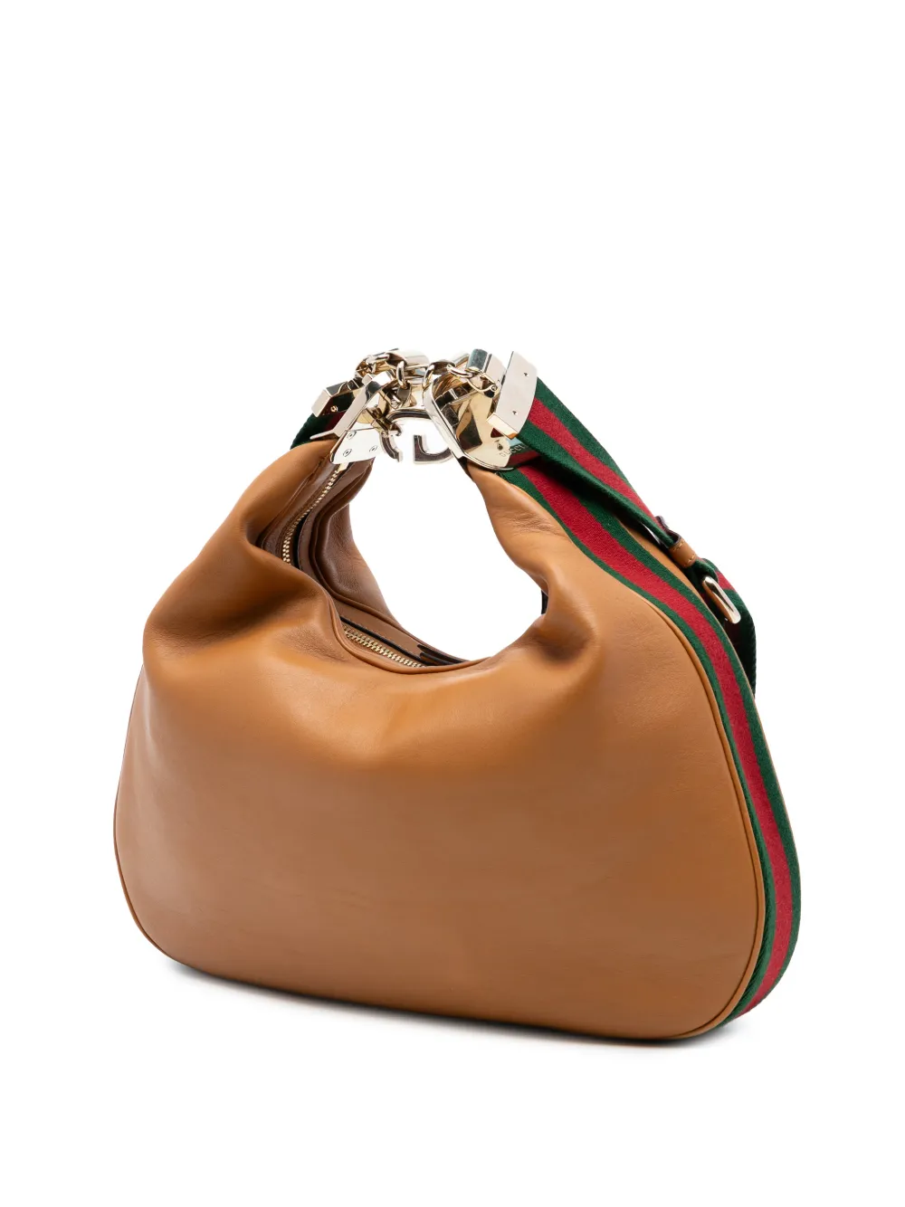 2016-2025 Medium Leather Web Attache Crossbody Bag