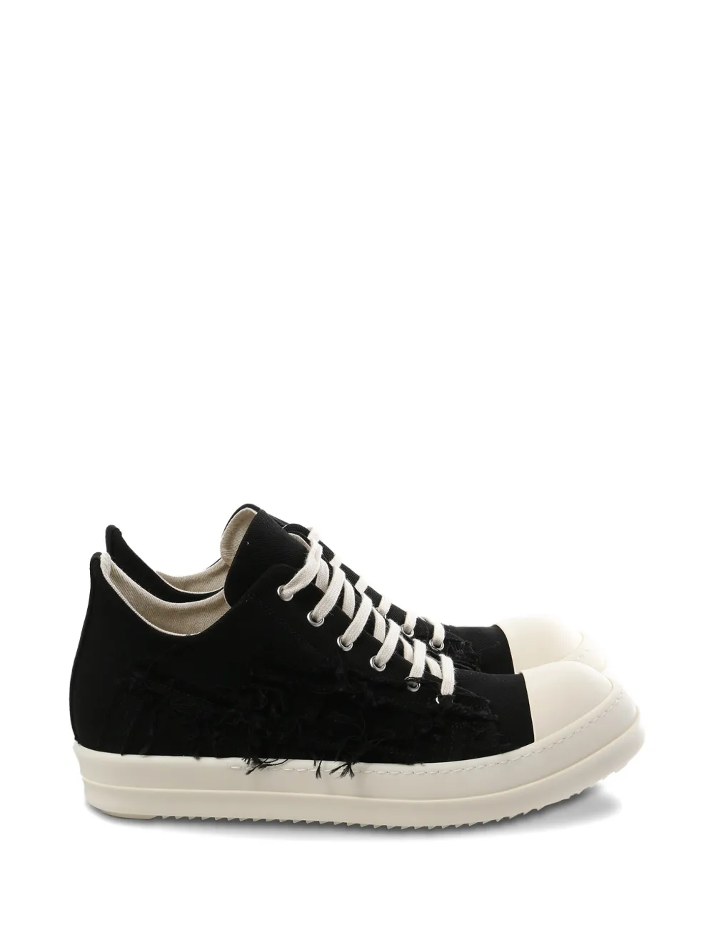 Rick Owens DRKSHDW lace-up distressed sneakers - Nero