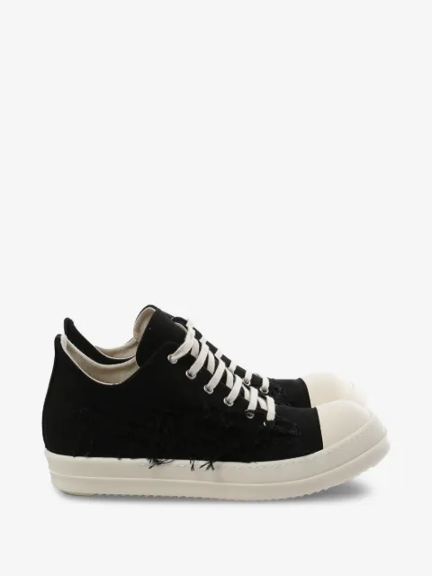 Rick Owens DRKSHDW lace-up distressed sneakers